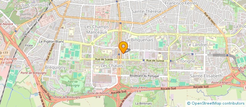 localisation de l'entreprise SCC LE POINT DU JOUR  RENNES