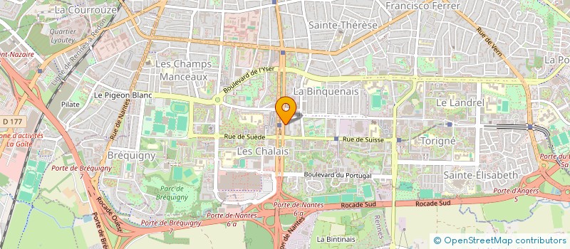 localisation de l'entreprise SCC LES 20 DE LA TREILLE à RENNES