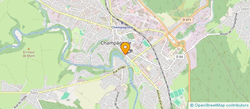 localisation de l'entreprise SCC825  CHAMPAGNOLE