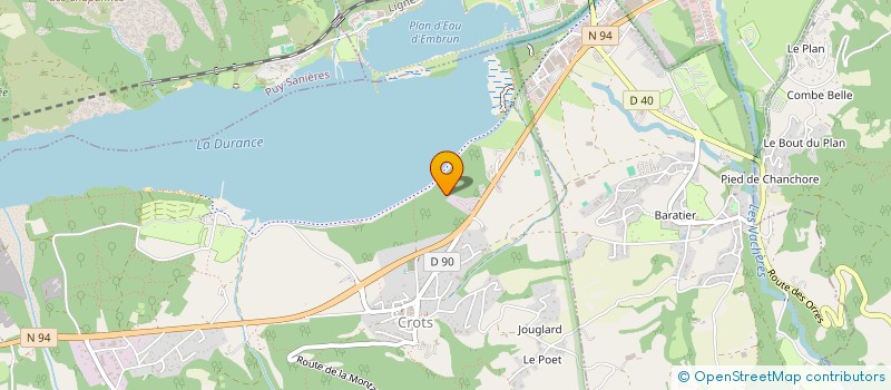 localisation de l'entreprise SCCA INVESTISSEMENT  CROTS