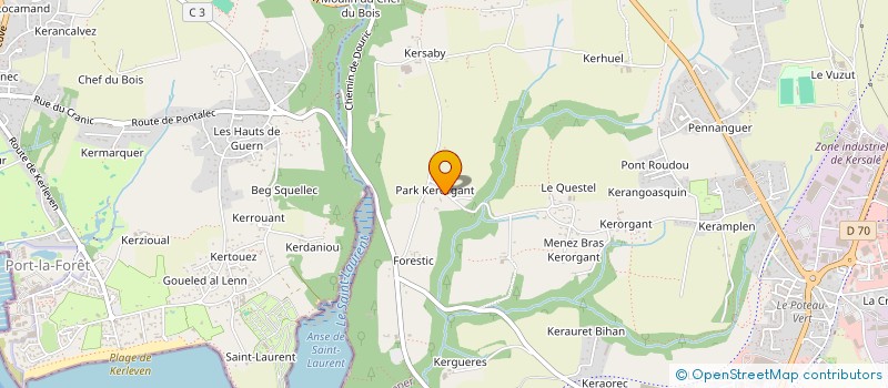 localisation de l'entreprise SCCA KERLACLO  CONCARNEAU