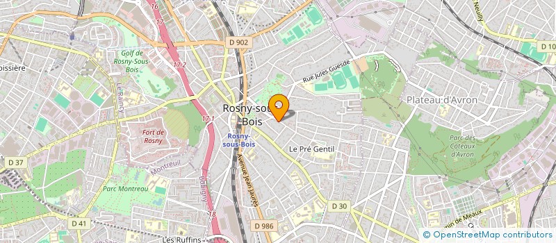 localisation de l'entreprise SCCA MACLEDORE 2 à ROSNY-SOUS-BOIS