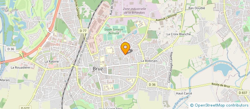 localisation de l'entreprise SCCC LES CLOSERIES  BRUZ