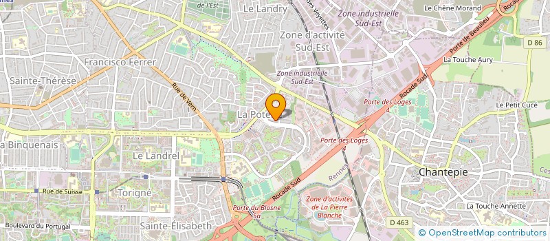localisation de l'entreprise SCCC LES KAOLINES à RENNES