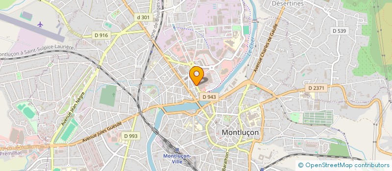 localisation de l'entreprise SCCC LES TERRASSES DU CANAL à MONTLUCON