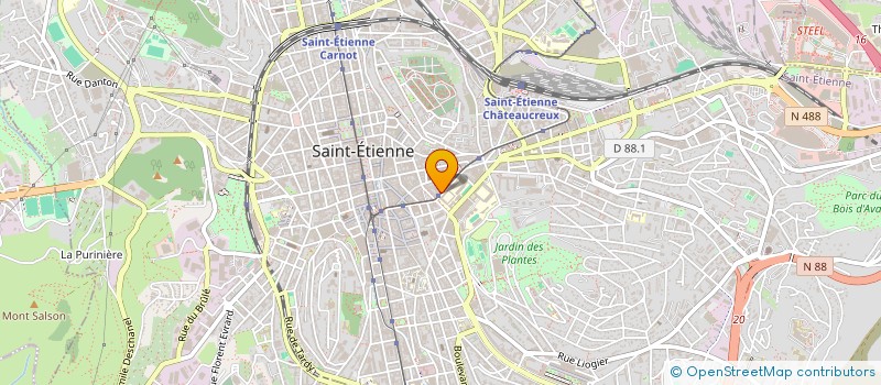 localisation de l'entreprise SCCC RESIDENCE JACQUARD à SAINT-ETIENNE