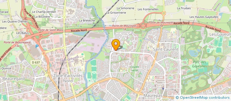 localisation de l'entreprise SCCC RESIDENCE PABLO NERUDA à RENNES