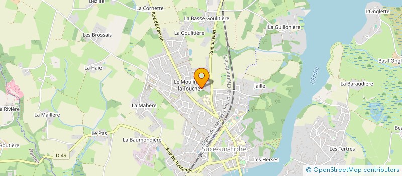 localisation de l'entreprise SCCH INVEST  SUCE-SUR-ERDRE