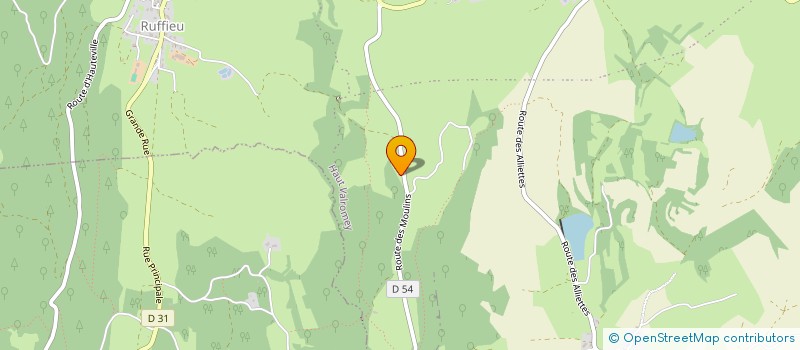 localisation de l'entreprise SCCI REOUX  HAUT VALROMEY