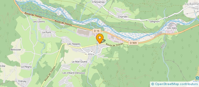 localisation de l'entreprise SCCJS 74  ALEX