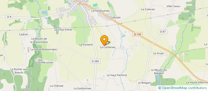 localisation de l'entreprise SCCTP  LA BOUSSAC