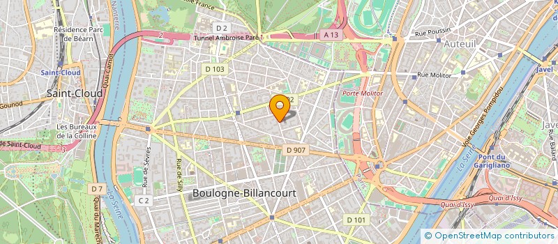 localisation de l'entreprise SCCV 016 à BOULOGNE-BILLANCOURT