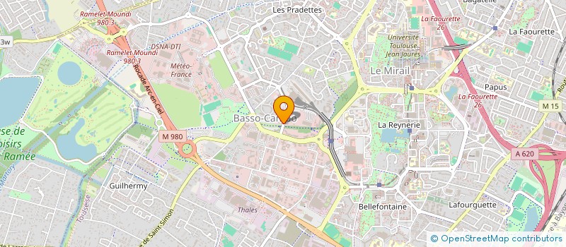 localisation de l'entreprise SCCV 107 CHEMIN RAYNAL à TOULOUSE