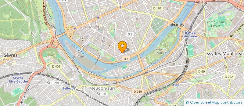 localisation de l'entreprise SCCV 11 DAMIENS à BOULOGNE-BILLANCOURT