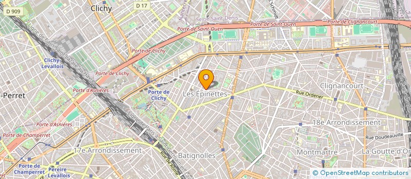 localisation de l'entreprise SCCV 13-15 DELESCLUZE à PARIS