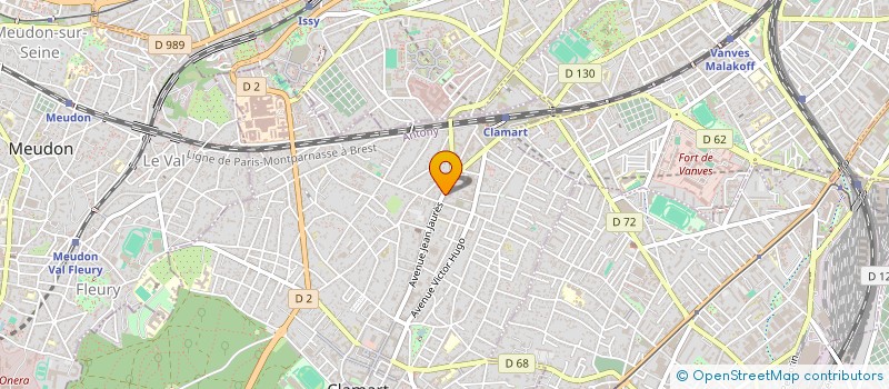 localisation de l'entreprise SCCV 15F à CLAMART