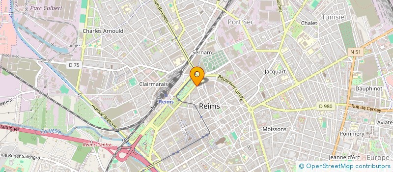 localisation de l'entreprise SCCV 20 PASTEUR à REIMS