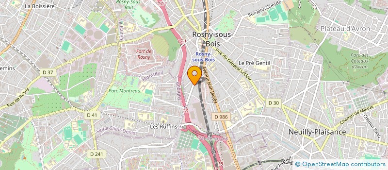localisation de l'entreprise SCCV 283 CHEMIN DE LA GABELLE à ROSNY-SOUS-BOIS