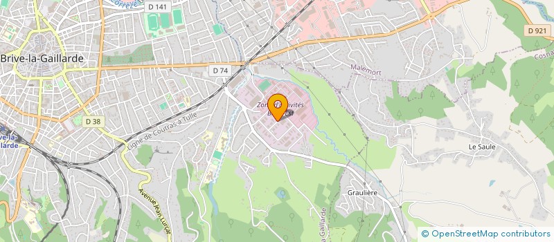 localisation de l'entreprise SCCV 2DJT1 à BRIVE-LA-GAILLARDE