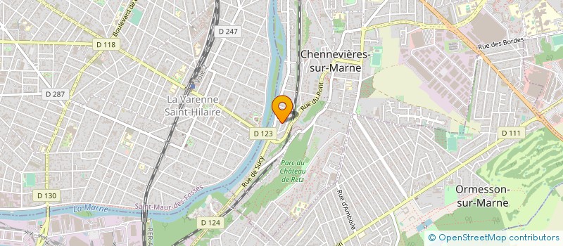 localisation de l'entreprise SCCV 32 AV. PASTEUR  CHENNEVIERES-SUR-MARNE