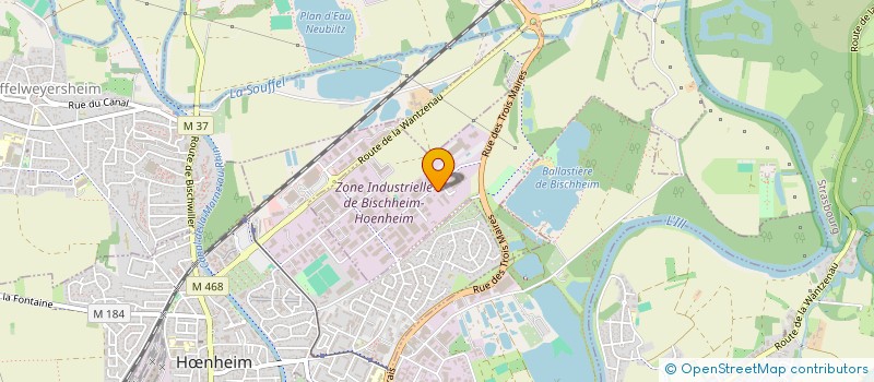 localisation de l'entreprise SCCV 3M  BISCHHEIM