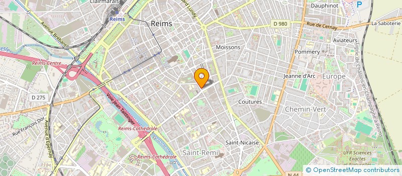 localisation de l'entreprise SCCV 43 THILLOIS à REIMS