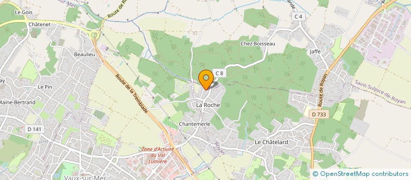 localisation de l'entreprise SCCV 44 RUE DE LAROCHE à ROYAN
