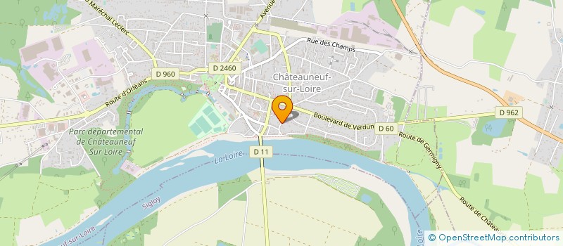 localisation de l'entreprise SCCV 45140 COUTES à CHATEAUNEUF-SUR-LOIRE