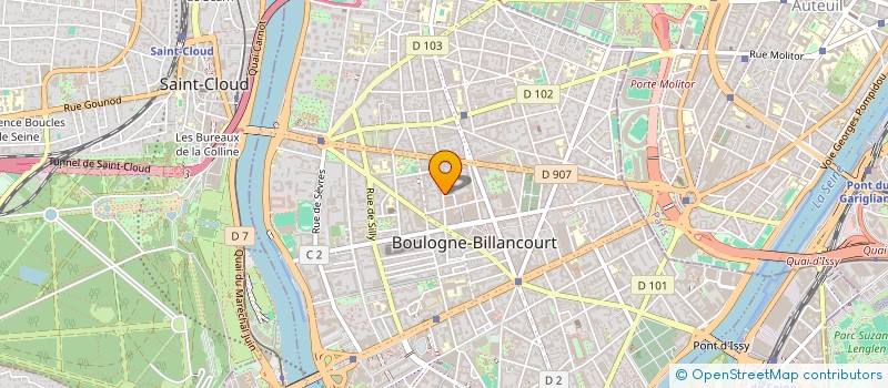 localisation de l'entreprise SCCV 49 PETITS POIS à BOULOGNE-BILLANCOURT