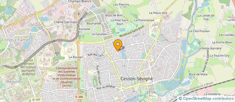 localisation de l'entreprise SCCV 70B DE LORIENT à CESSON-SEVIGNE