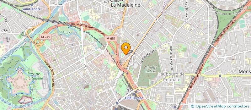 localisation de l'entreprise SCCV 7A7B à LA MADELEINE