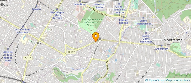 localisation de l'entreprise SCCV 9 RUE DE VINCENNES à GAGNY