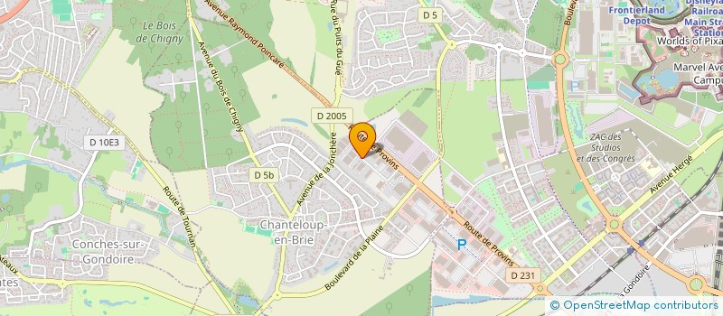 localisation de l'entreprise SCCV ABIOOM - MEAUX - COURS RAOULT  CHANTELOUP-EN-BRIE