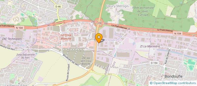 localisation de l'entreprise SCCV ACTI à FLEURY-MEROGIS