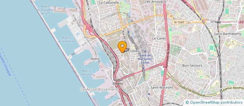 localisation de l'entreprise SCCV AIX BRASSENS à MARSEILLE