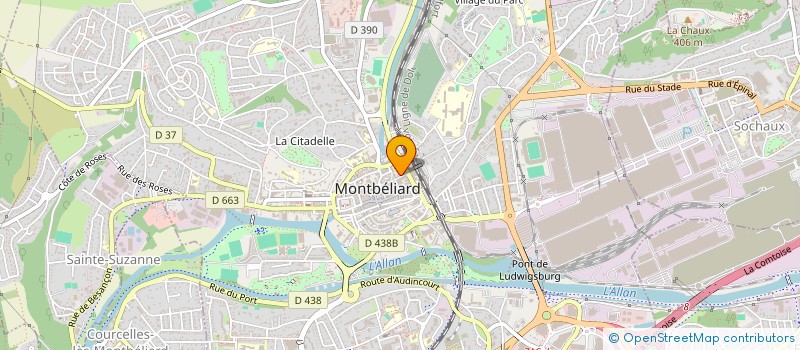 localisation de l'entreprise SCCV ALTI 4 BELFORT à MONTBELIARD