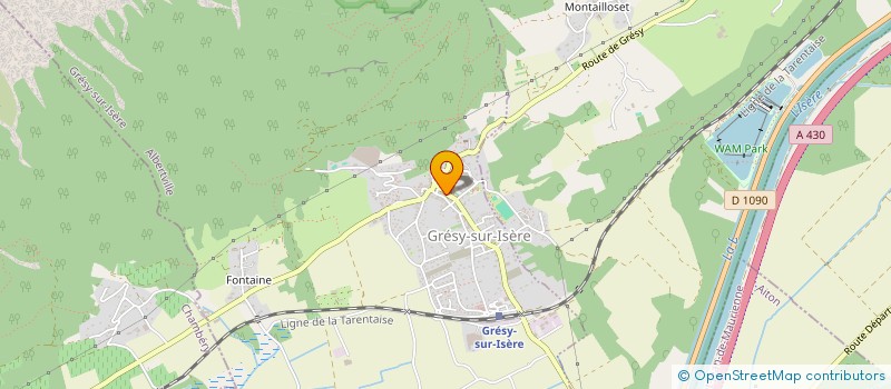 localisation de l'entreprise SCCV AMBRINE à GRESY-SUR-ISERE