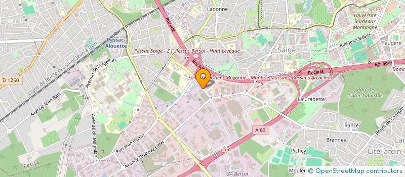 localisation de l'entreprise SCCV AMBROISE CROIZAT à PESSAC