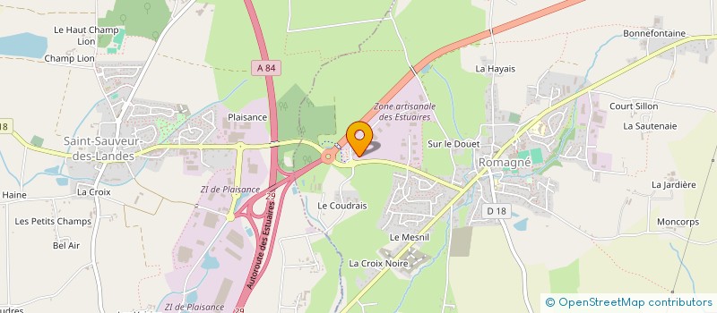 localisation de l'entreprise SCCV AMD 3 à ROMAGNE
