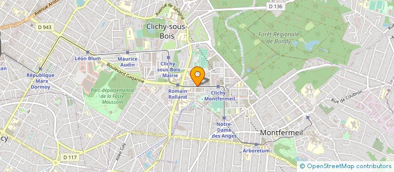 localisation de l'entreprise SCCV ANDRESY FOCH à CLICHY-SOUS-BOIS