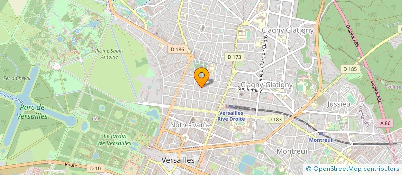 localisation de l'entreprise SCCV ANGERS LES BOTANISTES à VERSAILLES
