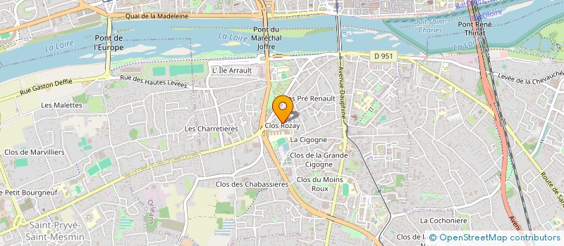 localisation de l'entreprise SCCV AR RENAULT  ORLEANS