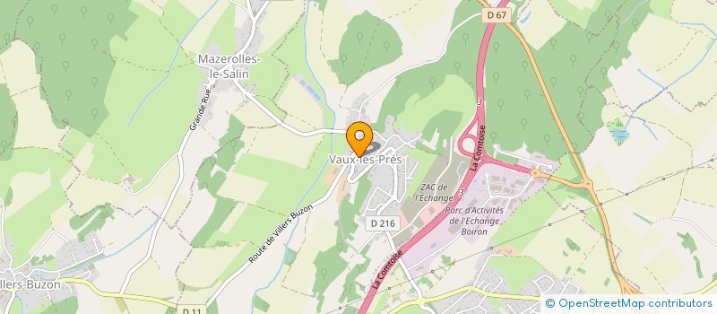 localisation de l'entreprise SCCV ARC LES GRAY  BUSY