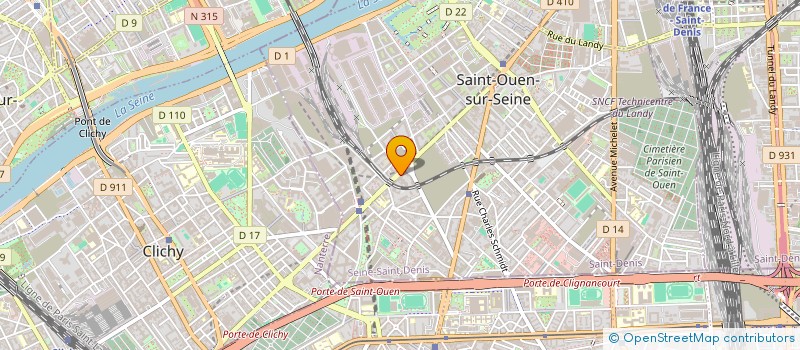 localisation de l'entreprise SCCV ASNIERES GAMBIT  SAINT-OUEN-SUR-SEINE