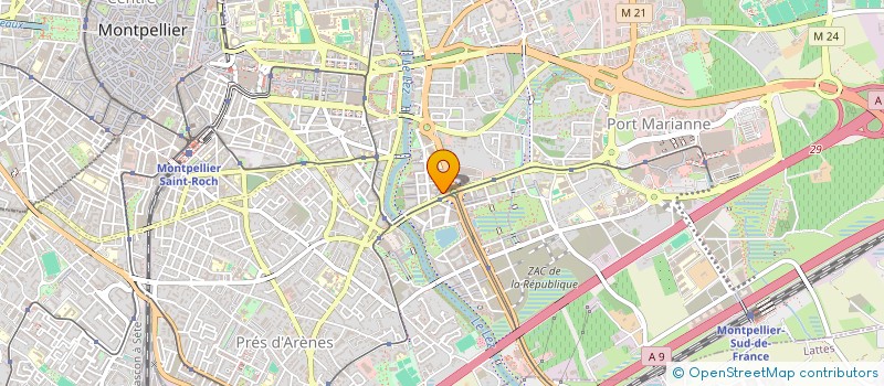 localisation de l'entreprise SCCV ATELIERS CITE CREATIVE  MONTPELLIER