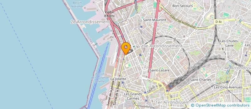 localisation de l'entreprise SCCV AUBAGNE CAMP MAJOR à MARSEILLE