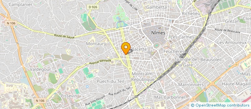 localisation de l'entreprise SCCV AUREUM à NIMES