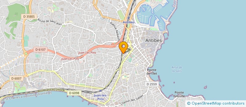 localisation de l'entreprise SCCV AURIBEAU GRASSE à ANTIBES