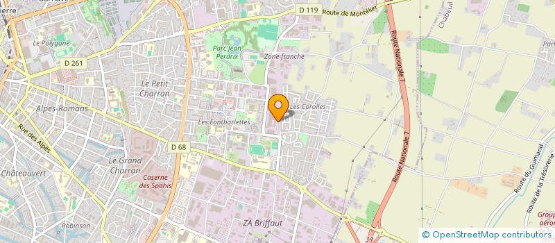 localisation de l'entreprise SCCV AVENUE DES BAUMES  VALENCE