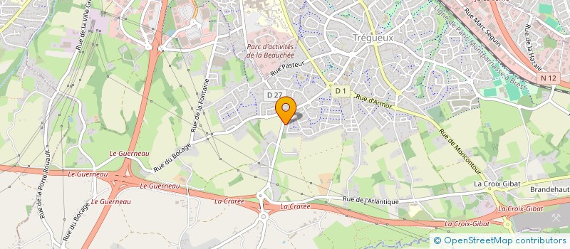 localisation de l'entreprise SCCV AZZAIMI CONSTRUCTIONS à TREGUEUX